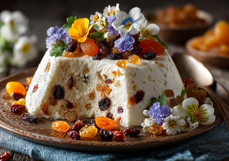 Этот творожный кулич без выпечки — нежный, держит форму, готовится за 20 минут из 4 ингредиентов