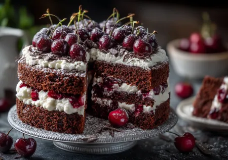 Торт «Пьяная вишня» за один час маринования ягод: нежный крем и насыщенный вкус