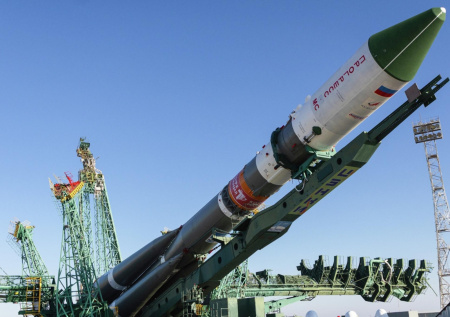 Появились кадры ракеты «Союз-2.1а» за 20 минут до запуска в космос