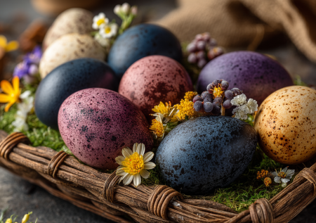 Никакой химии: 7 натуральных способов покрасить яйца на Пасху — от лука до краснокочанной капусты