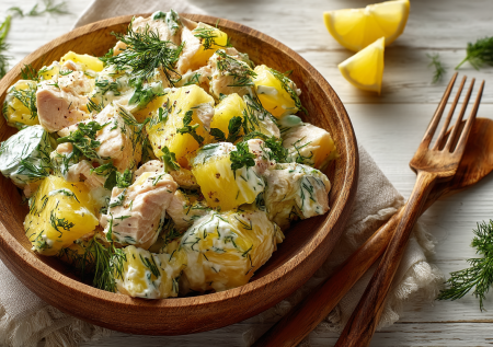 Скупаю ананасы банками ради этого салата для похудения: готова его есть на завтрак, обед и ужин