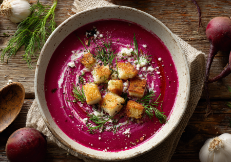 Не только борщ: бархатный свекольный суп со сливками, который удивит вкусом и подачей