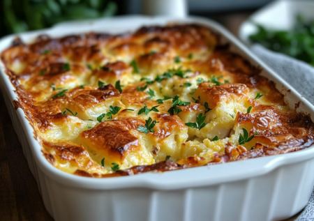 Заливаю капусту с фаршем яйцом — и готовлю пирог-запеканку за 20 минут. Сытнее пирожков и без лишней возни