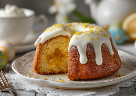 Больше никаких сухих и безвкусных булок: кулич с лимонным курдом — не черствеет и не крошится