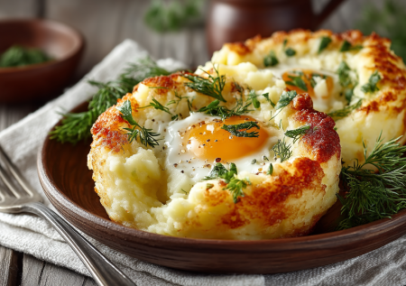 Раз попробовала, и теперь не остановиться, ем на завтрак и ужин: картофельные гнезда с яйцом