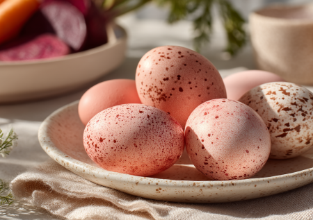 Прощай, шелуха! Купаю яйца в отваре — достаю коралловые крашенки, как из ювелирной лавки