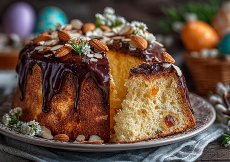Никаких больше сахарных шапок: для кулича делаю шоколадную глазурь на сливках — красиво, а на вкус как трюфель