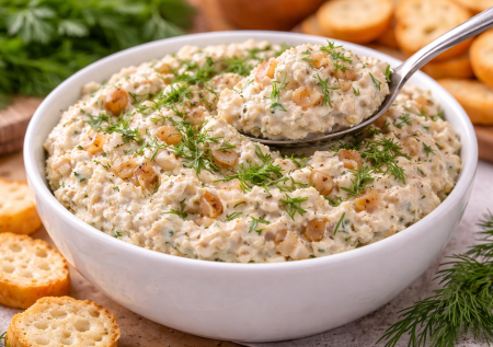 Вроде жареный лук, но намазка выходит просто огонь: с зеленью и чесноком — на хлеб, лаваш и крекеры