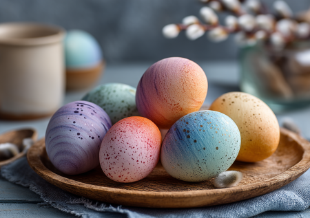 Никаких колготок и шелухи: пара штрихов, и яйца засияли радужными узорами — разноцветное чудо на Пасху