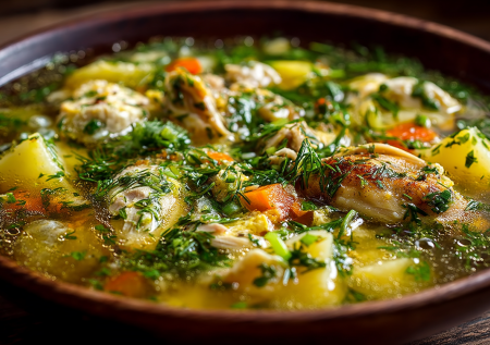 Никакой больше лапши. Этот весенний супчик с яйцами и зеленью легче и ароматнее, муж говорит — лучшее блюдо