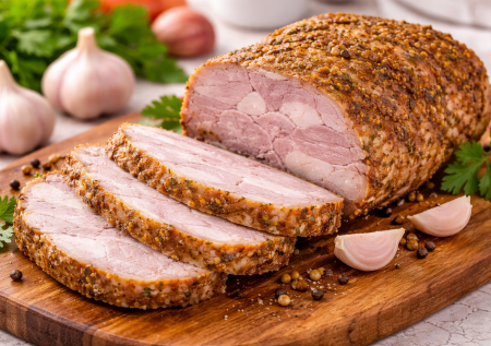 Вареная буженина к пасхальному обеду: берем шею и варим в фольге и пленке — просто и очень вкусно