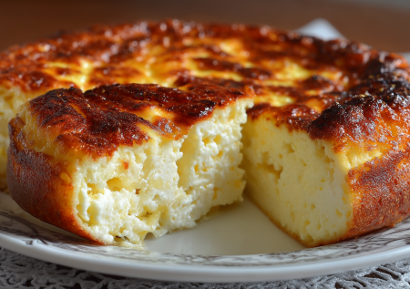 Вместо долгих рецептов — этот пирог «Пуховка» на кефире: получается нежнее торта, а готовится из пачки творога