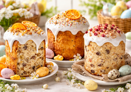 Три кулича к Пасхе: творожный, классика на дрожжах и для похудения