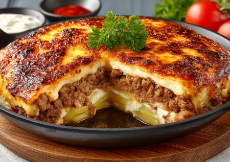 Режу в сковородку картофель, накрываю фаршем и на огонь — запеканка готова: сочнее, чем в духовке