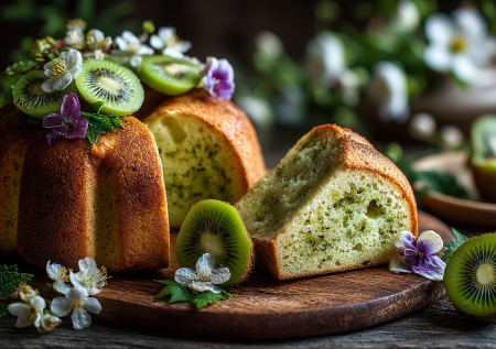 Превращаем киви в чудесный кулич к Пасхе! Быстрый рецепт, и даже без сахара. Нежный, влажный, с яркой кислинкой