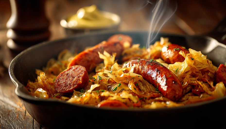 Капуста, тушенная с черносливом и красным вином