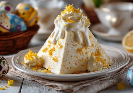 Творожная пасха с лимоном: простой рецепт — взбили блендером и все