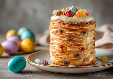 Кулич для тех, кто вообще не умеет печь: краффин на раз-два — слоеное тесто, цукаты и 15 минут