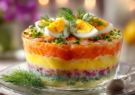 7 отличных идей для салатов: от «Розового фламинго» до необычной «Мимозы»