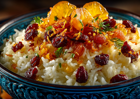 Фруктовый плов с курагой и яблоками — изысканный десерт из детства, который покорит вас карамельными нотками