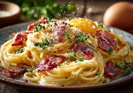 Паста карбонара: рецепт, рожденный легендой. Готовим ту самую классику, где соус из яиц и сыра превращается в бархатное облако