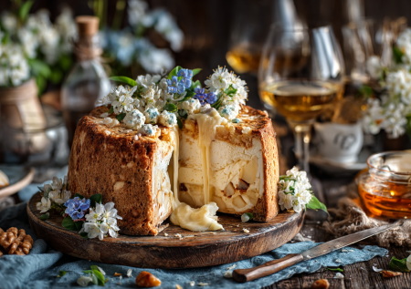 Долго искал рецепт кулича, который удивит гостей. Нашел: творожный, с грушей и камамбером. Идеальный баланс сладости и пикантности