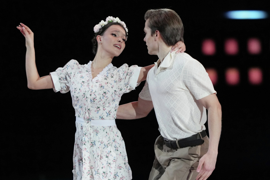 Анна Щербакова и Константин Раскатов участвуют в съемках нового сезона ледового шоу «Ледниковый период»