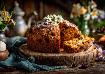 Вместо тяжелого кулича пеку этот — ПП-вариант с медом и изюмом. Полезно, вкусно, а калорий — минимум. Идеально для Пасхи