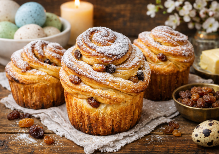 Кулич «Краффин» пеку каждую Пасху — беспроигрышный рецепт воздушной выпечки. Тесто тает во рту