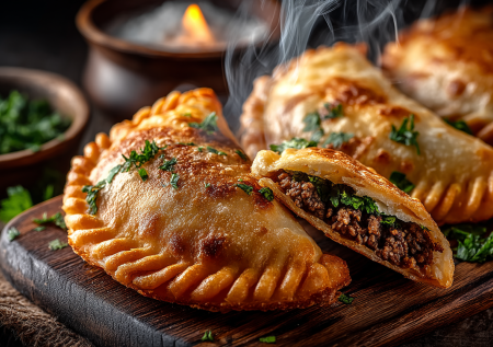 Хрустящие, сочные, с дымком: готовим легендарные азербайджанские кутабы. Секрет — в тончайшем тесте и правильной жарке на сухой сковороде