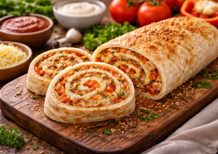 Фаршированный лаваш — вкуснота за 7 минут подготовки: выручит и когда гости, и когда нужно быстро поесть