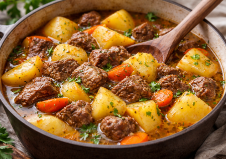 Правильный тушеный картофель без мути в бульоне: простой рецепт домашней вкуснятины