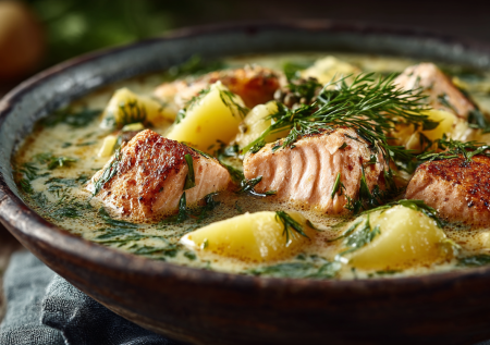 Лохикейтто — элегантный финский аккорд в моем меню. 40 минут на готовку, и семья спешит к столу