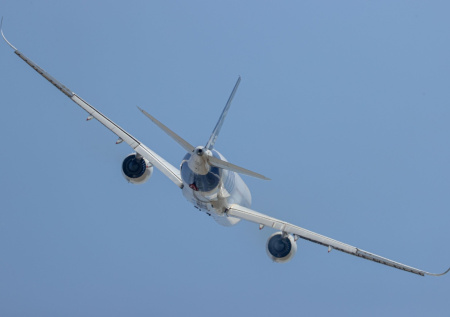 Самолет Airbus готовится к аварийной посадке в аэропорту Шереметьево