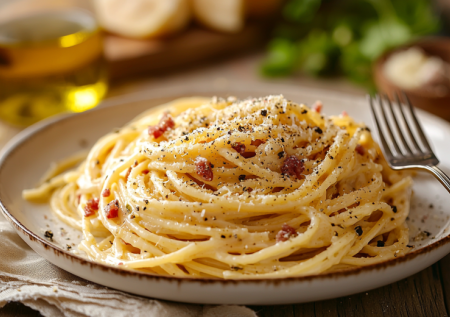 Карбонара как в ресторане за 15 минут: простой рецепт от шефа с насыщенным вкусом
