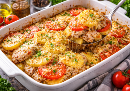 Обалденный вариант мяса по-французски: курица с зернистой горчицей — сочная, нежная и с пикантной ноткой