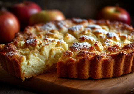 Беру яблоко и быструю овсянку — пеку «пухлый» пирог без муки: не шарлотка, а нежнее и ароматнее