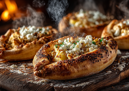 Пиде без хлопот на кефире: хрустящие лодочки с нежной начинкой за 30 минут