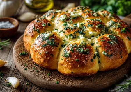 Этот пирог-букет с брынзой — гениальная идея для фуршета или пикника. Разбирается на порции без ножа!