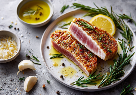 Хрустящий стейк из тунца: ловите идеальные пропорции