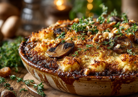 Запеканка из чечевицы и грибов — мой идеальный союзник в пост. Сытный обед с хрустящей корочкой и ароматом тимьяна, который готовится сам