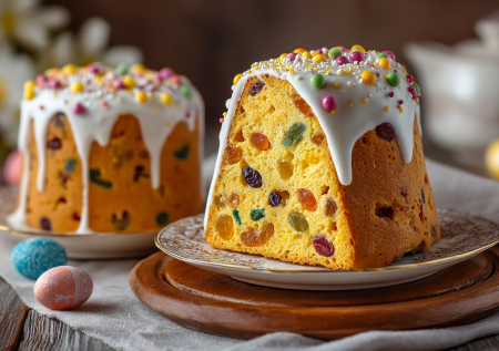 Александрийский кулич на топленом молоке — самый мягкий, душистый, с ярко-желтым мякишем