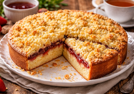 На Пасху неизменно пеку французский пирог с джемом: кондитерский шедевр дома. Простая, но праздничная выпечка