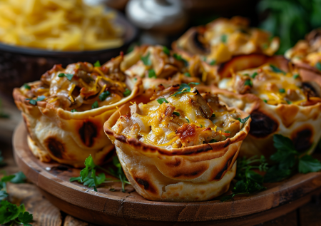 Жульен в лаваше в духовке: эффектная подача привычного блюда без лишних хлопот