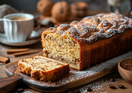 Ароматный кофейный кекс с корицей: простой домашний десерт, который тает во рту