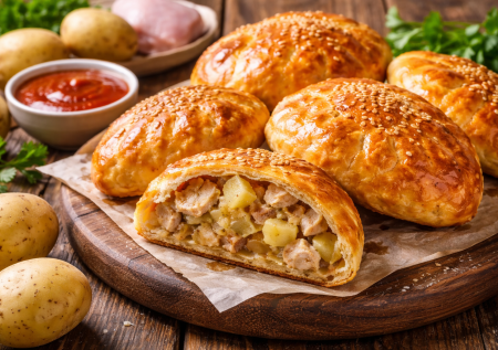 Бедра, картошка и бездрожжевое тесто: готовим татарский элеш — едят все и не могут остановиться