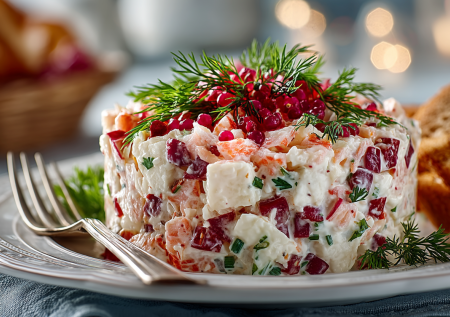 Без яиц, сыра и риса: крабовый салат из трех ингредиентов за 3 минуты — ничего не нужно варить