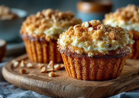К Пасхе — мини-куличи, а в будни — топовые капкейки: ленивый рецепт, который покорил семью. Готовлю с кедровым штрейзелем