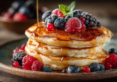 Забыли купить яйца? Не беда! Готовлю пышные панкейки — текстура безупречная, вкус божественный