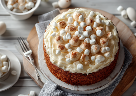 Упаковка маршмеллоу и капля воды — проще рецепта глазури для кулича на Пасху не найдете